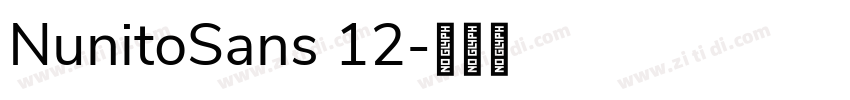 NunitoSans 12字体转换
